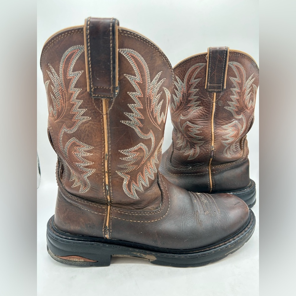 Ariat Heritage Stockman Western Boots Brown Leather Men’s Size 9 Cowboy